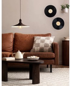 Tmavohnedé závesné svietidlo s kovovým tienidlom ø 36 cm STOCKBURY – EGLO