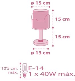 Dalber 61331S - Detská lampička LITTLE ELEPHANT 1xE14/40W/230V