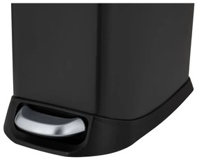 Matne čierny pedálový oceľový odpadkový kôš 20 l Design – Wenko