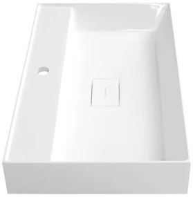 Sapho - Umývadlo na dosku GODIVA 68x44 cm mramor/biela