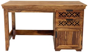 furniture-nabytek.cz - Drevený pracovný stôl z masívu palisander 130x70x76