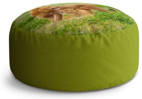 Taburet Circle lev a levica, zelená