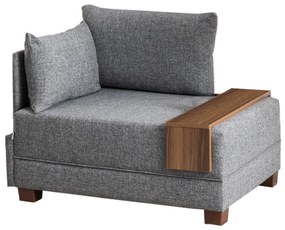 Křeslo Fly levé šedé