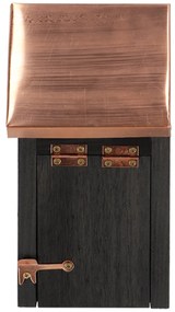 Vtáčia búdka Dark, 20x14x11 cm, drevo, čierna