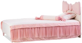 Detská posteľ 100x200cm Chere - breza/ružová