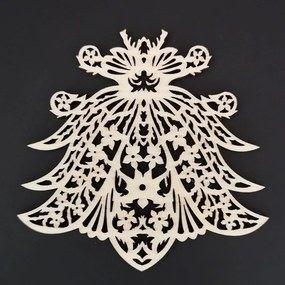 AMADEA Drevená ozdoba ornament 8 cm
