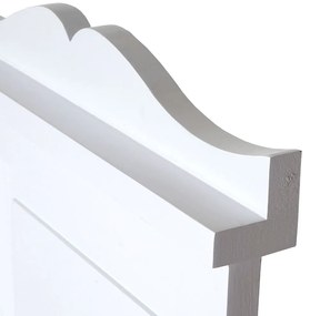 2x vešiaková stena s 3 vešiakmi 53016 - 109x28x3,5 cm, biela