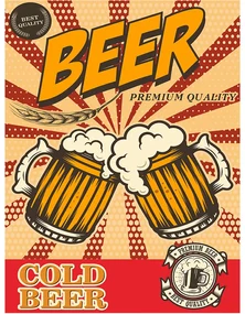 Ceduľa Beer Premium Quality