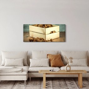 Obraz - Jesenné zátišie s orechmi (120x50 cm)