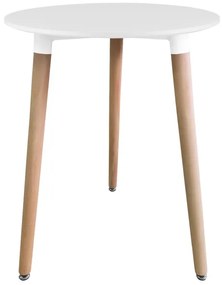 Okrúhly stôl KAMI biely 60 cm