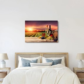 Obraz vinice s vínom (90x60 cm)