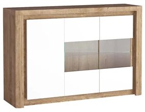 Komoda s osvetlením Domardon DM03, Farby:: ribbeck / biely lesk