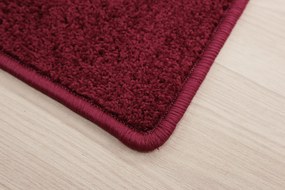Vopi 2490x90 cm Behúň na mieru Eton vínovo červený - obšitý zo všetkých strán, červená, chodba / predsieň