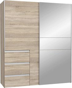 XXXLutz ŠAT. SKRIŇA S POSUV. DVERAMI, dub sonoma, 170/200/61 cm Carryhome - Skrine - 000687045705
