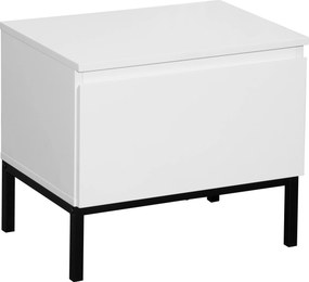 XXXLutz NOČNÝ STOLÍK, biela, 49/43/35 cm Hom`in - Nočné stolíky - 002798032004