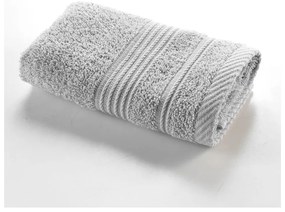 Svetlosivý froté bavlnený uterák 30x50 cm Tendresse – douceur d'intérieur