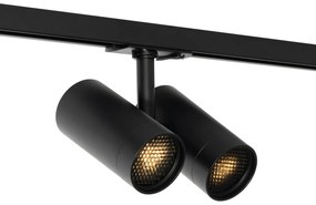 Moderný koľajnicový systém s 3 reflektormi čierny 1-fázový - Iconic Scopio