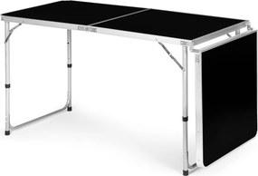 Skládací turistický stůl Veloca 180x60 cm černý