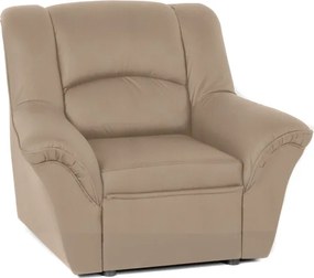 Kožené kreslo Dubaj LUX, béžová (k-10)