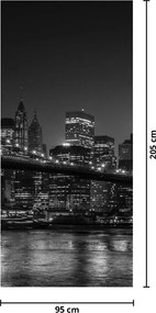 Fototapeta na dvere - Brooklynský most v New Yorku (95x205cm)