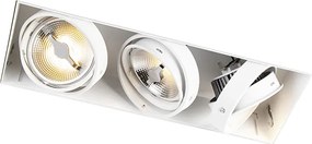 Zápustné bodové svetlo biele AR111 bez rámu 3-svetlo - Oneon