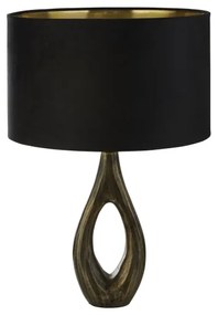 Searchlight EU86531BK - Stolná lampa BUCKLOW 1xE27/40W/230V mosadz