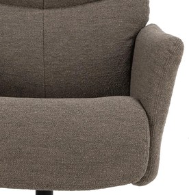 Actona Relaxačné kreslo s podnožkou London - taupe / čierna