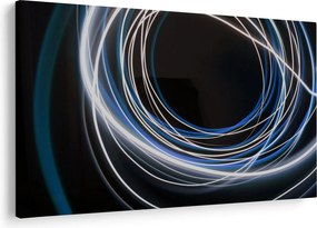 Obraz modrých liniek (90x60 cm)