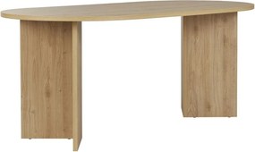 Jedálenský stôl v dekore duba 89,5x180 cm Sablin – Kalune Design