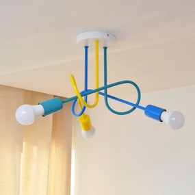 LED Detský prisadený luster OXFORD 3xE27/15W/230V