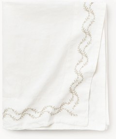 Ručne vyšívaný praný ľanový obrus Ivy