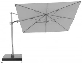 Knirps KNIRPS 320 x 320 cm - luxusný výkyvný záhradný slnečník s bočnou tyčou : Farba slnečníka - Světle šedá