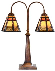 3D Tiffany lampa dve tienidlá Ø2*19 48*64