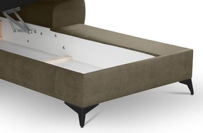 Rohová sedacia súprava Scala, hnedá látka, pravý roh