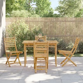 Skladacie záhradné stoličky 4 ks 43x54x88 cm bambus 3278517