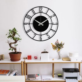 Nástenné hodiny Enzo 48 cm čierne
