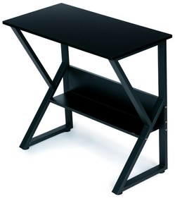 Počítačový stôl s policou, BLACK