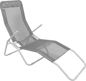 ZÁHRADNÁ LEHÁTKO ŠEDÁ 137x58x24/H94 cm *3663