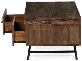 Autronic BONTEC Konferenčný stolík 120x60cm, masív, old wood, AHG-536 PINE Farba: Hnedá