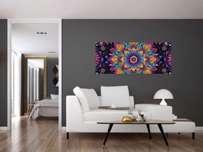 Obraz - Kaleidoskopická mandala (120x50 cm)