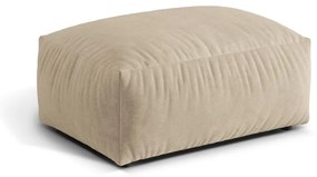 Béžová zamatová modulárna podnožka Martina – Micadoni