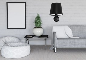 Toolight Toolight, nástenné svietidlo 1xE27 APP1612-1W, čierna, OSW-01594