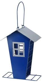 Kovové krmítko pre vtáky – modré 21 cm