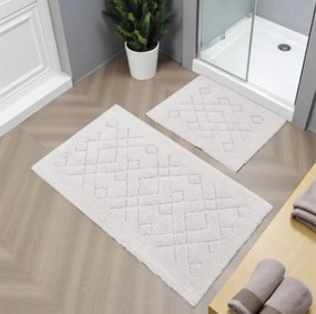 Sada kúpeľňových koberčekov BOSTON 12 krémová