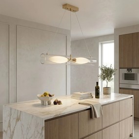 Toolight Rea, ZÁVESNÉ STROPNÉ SVIETIDLO G152-2CP GOLD, OSW-04708