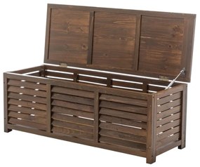Kondela Záhradný úložný box, 121cm, hnedý, drevo, LADAM
