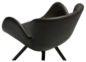 Sivé čalúnené jedálenské kreslo s podrúčkami Gaia – DAN-FORM Denmark