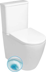 Sapho Sapho, TURKU kombi WC, Vortex Rimless, spodný/zadný odpad, biela, PC104V