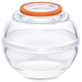 2 guľaté nádobky na uchovávanie potravín