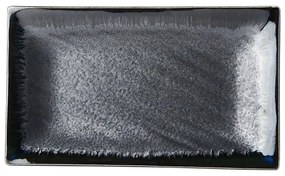 Tmavomodrý keramický tanier MIJ Matt, 33 x 19 cm